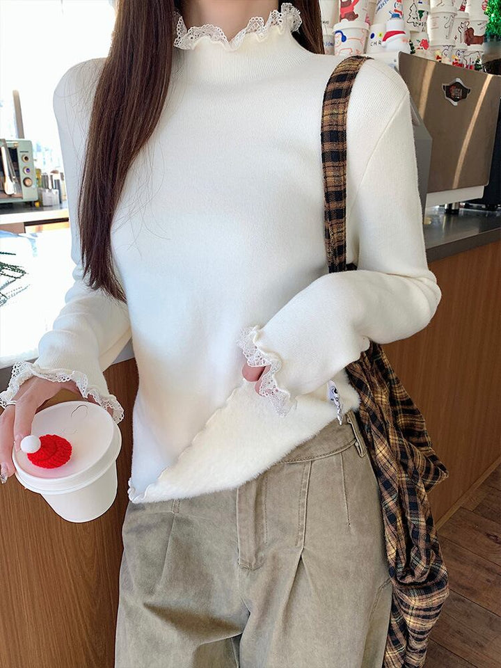 【tops】裹起毛ドッキングトップス　M28639