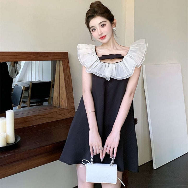 【dress】ノースリーブフリルワンピース　M24262