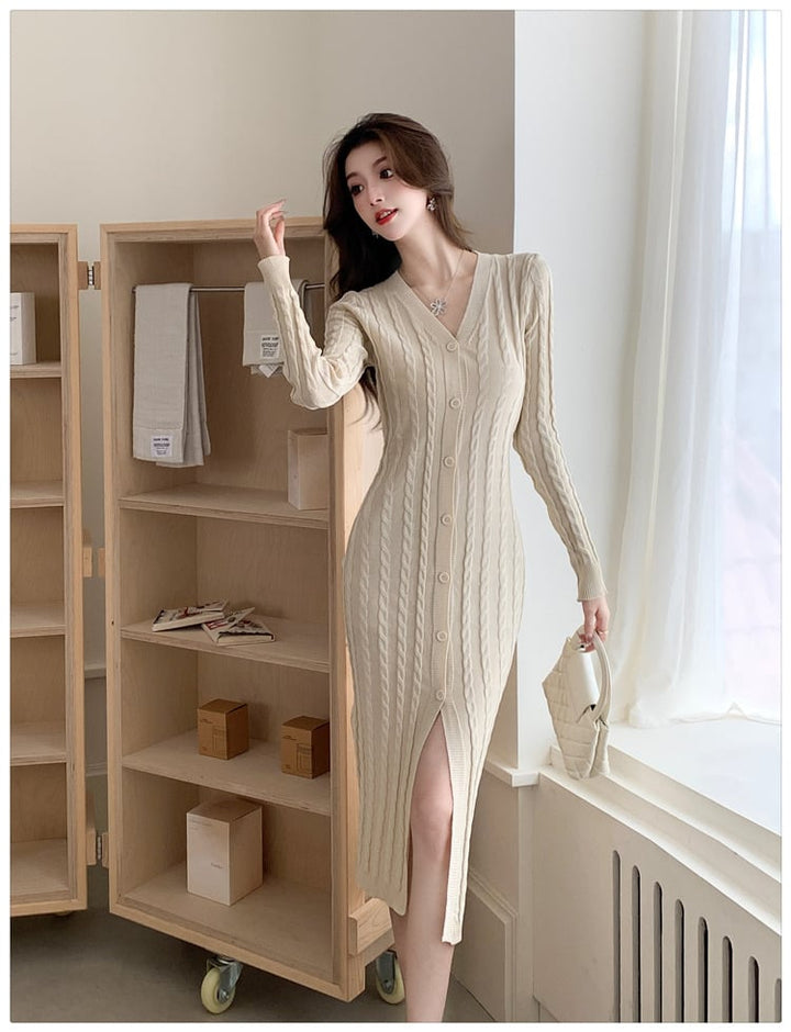 【dress】ニットワンピース　M25393