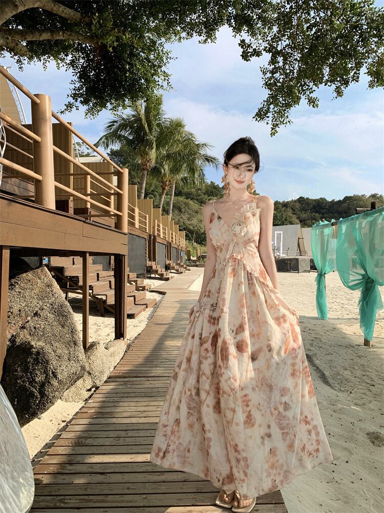 【dress】プリントキャミワンピース　M30178
