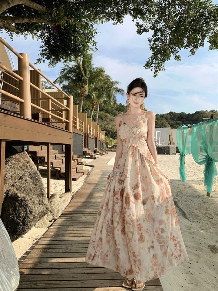 【dress】プリントキャミワンピース　M30178