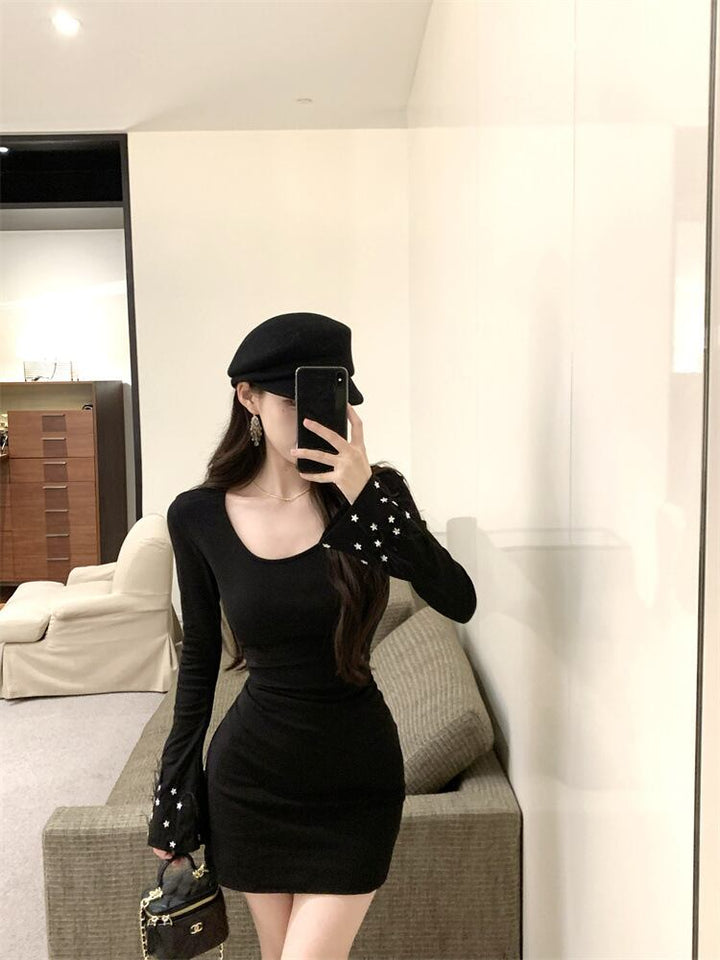 【dress】フレアスリーブワンピース　M27976