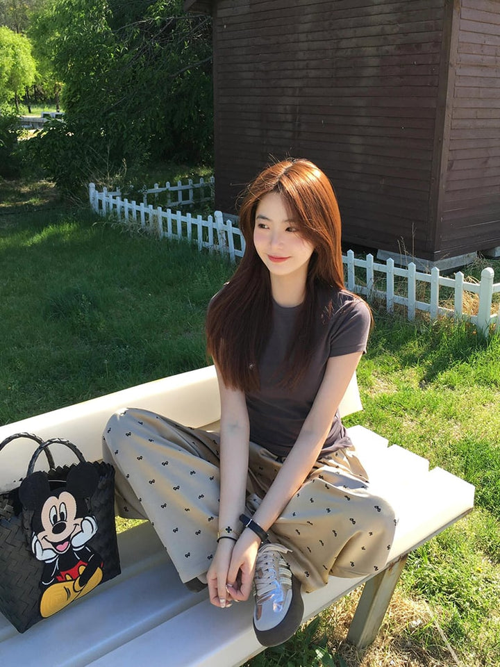 【set】Tシャツ×ワイドパンツセット　M23907