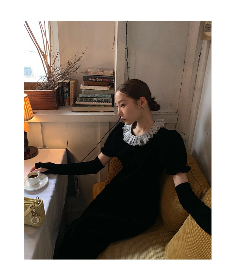 【dress】デートワンピースアームカバー付き　M26459