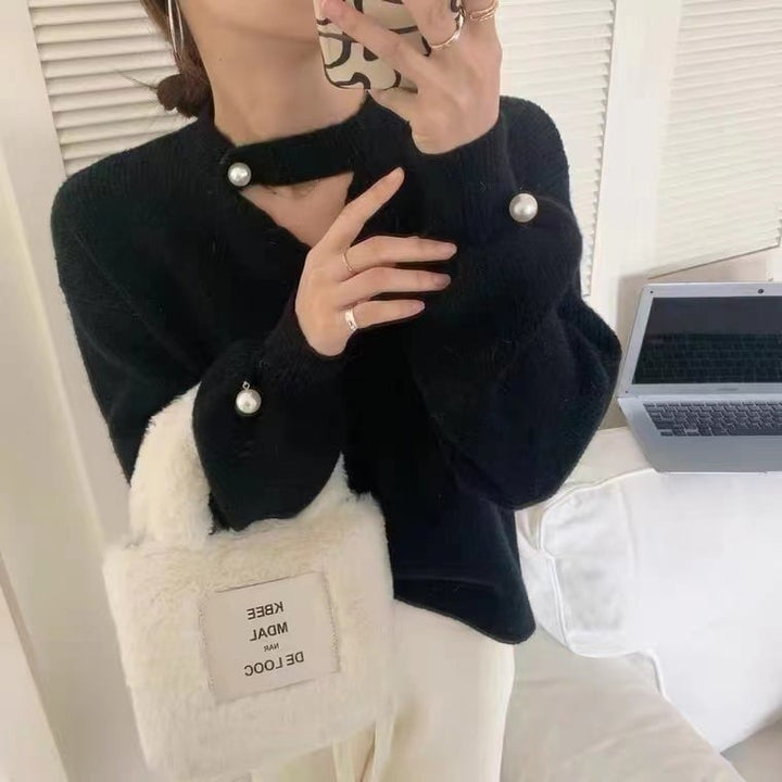 【tops】カットワークニットセーター　M18336