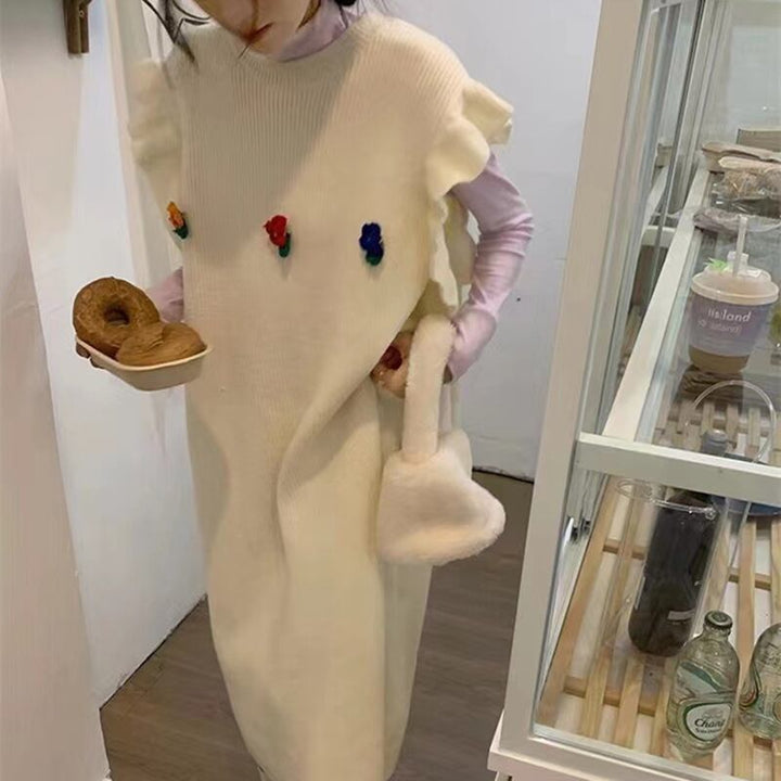 【dress】ノースリーブニットワンピース　M18441