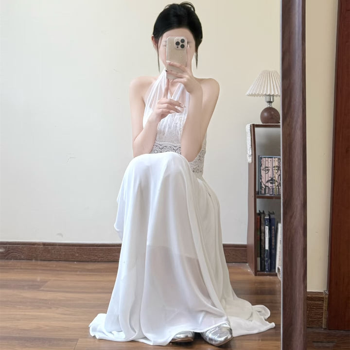 【dress】3WAYレースドッキングロングワンピース N3588