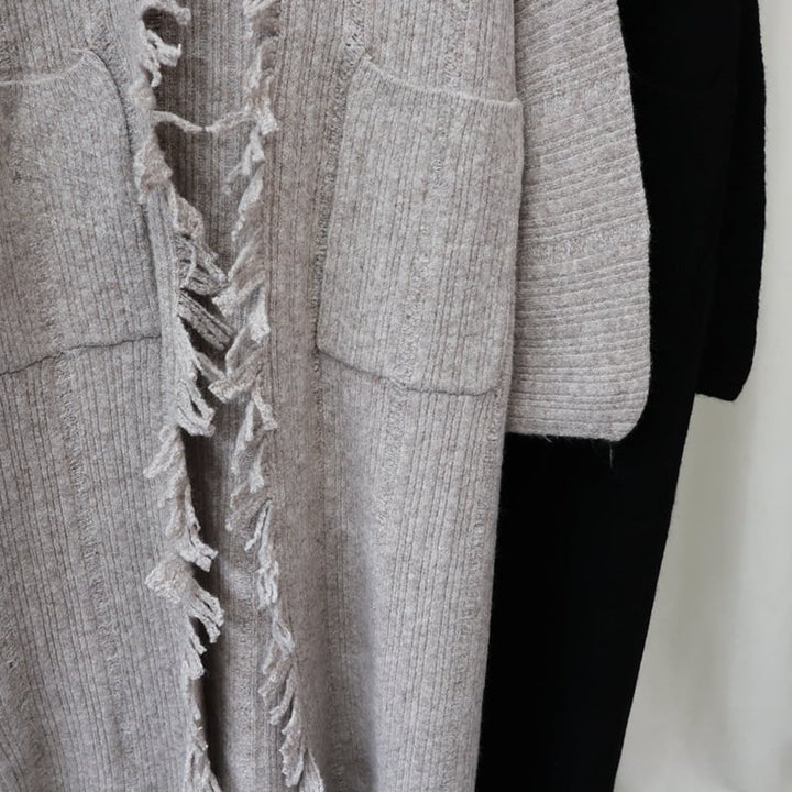 【outer】ロング丈ニットカーデ　M25641