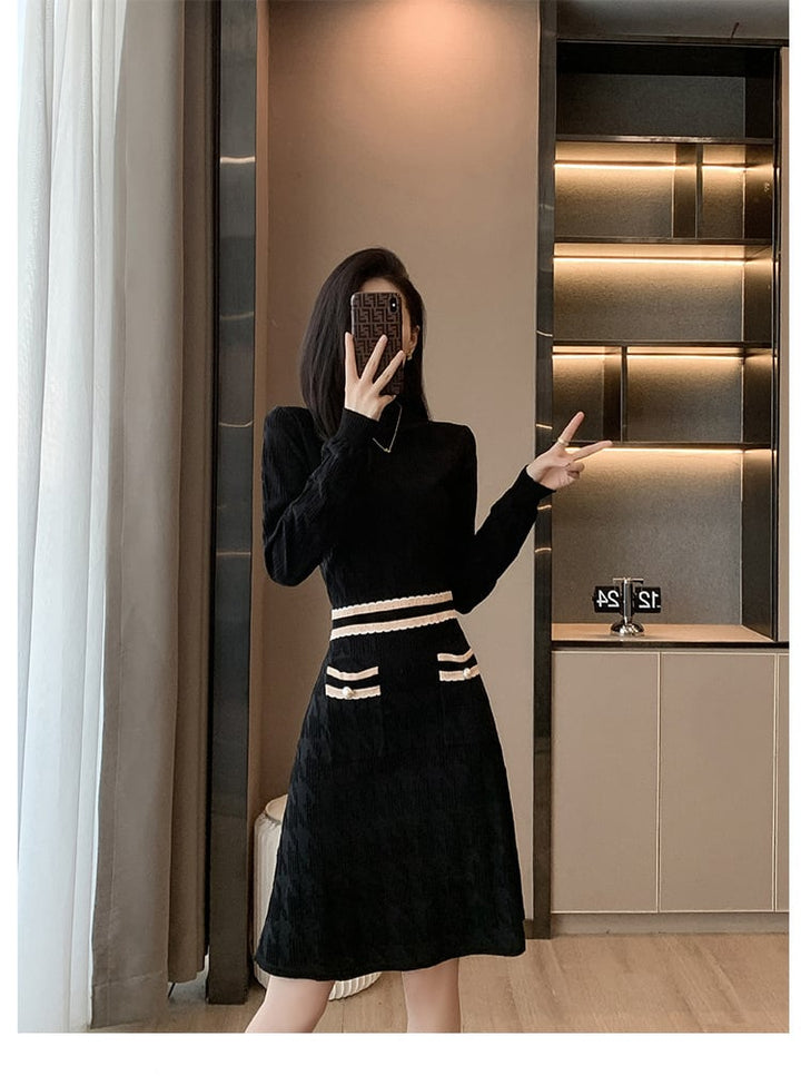 【dress】ニットワンピース　M25422