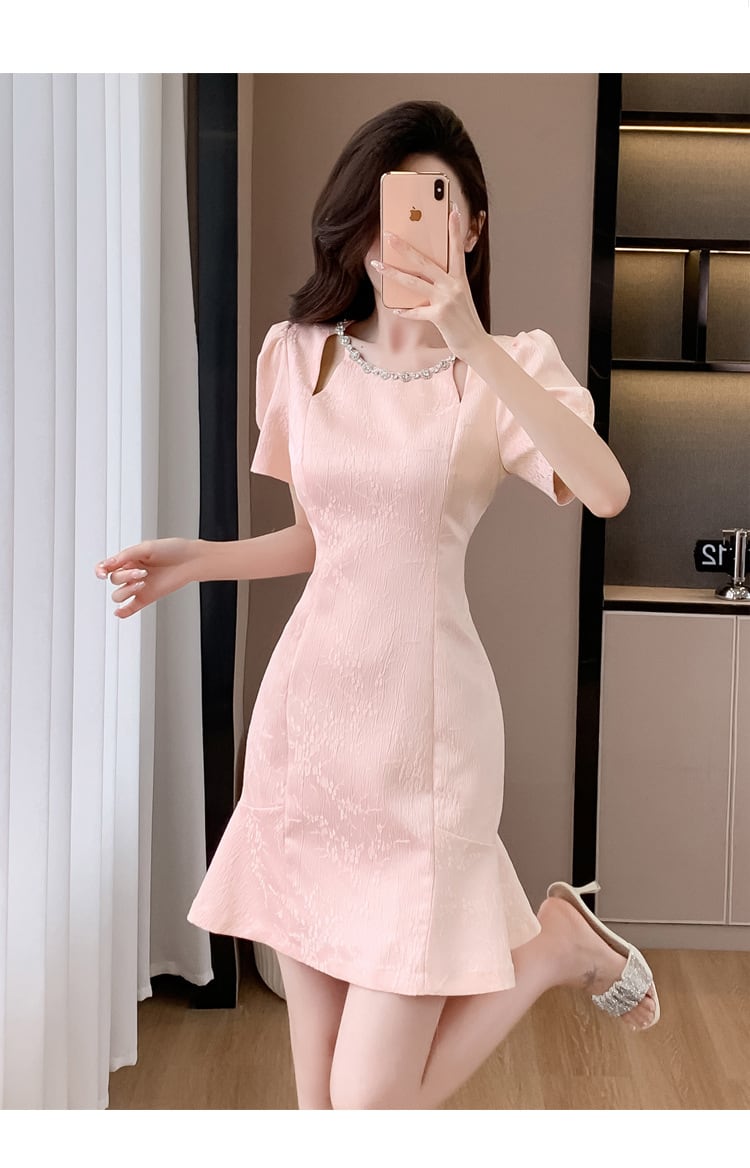 【dress】ビジューワンピース　M24453