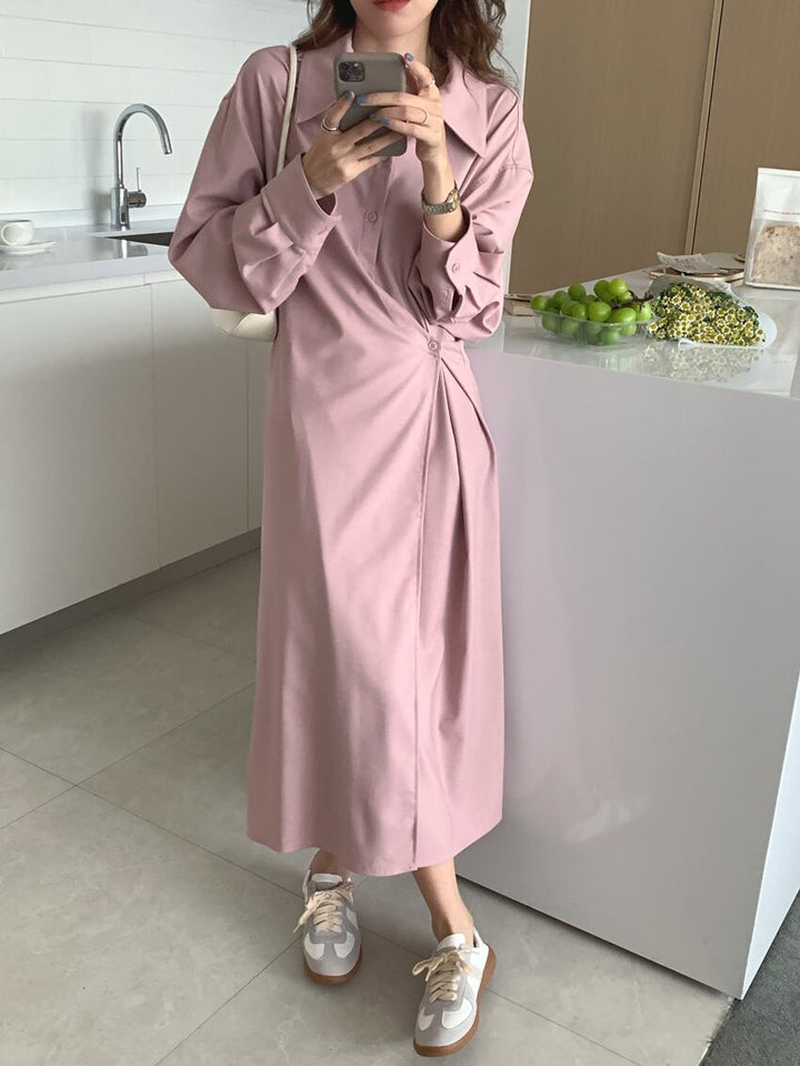 【dress】シャツワンピース　M18666
