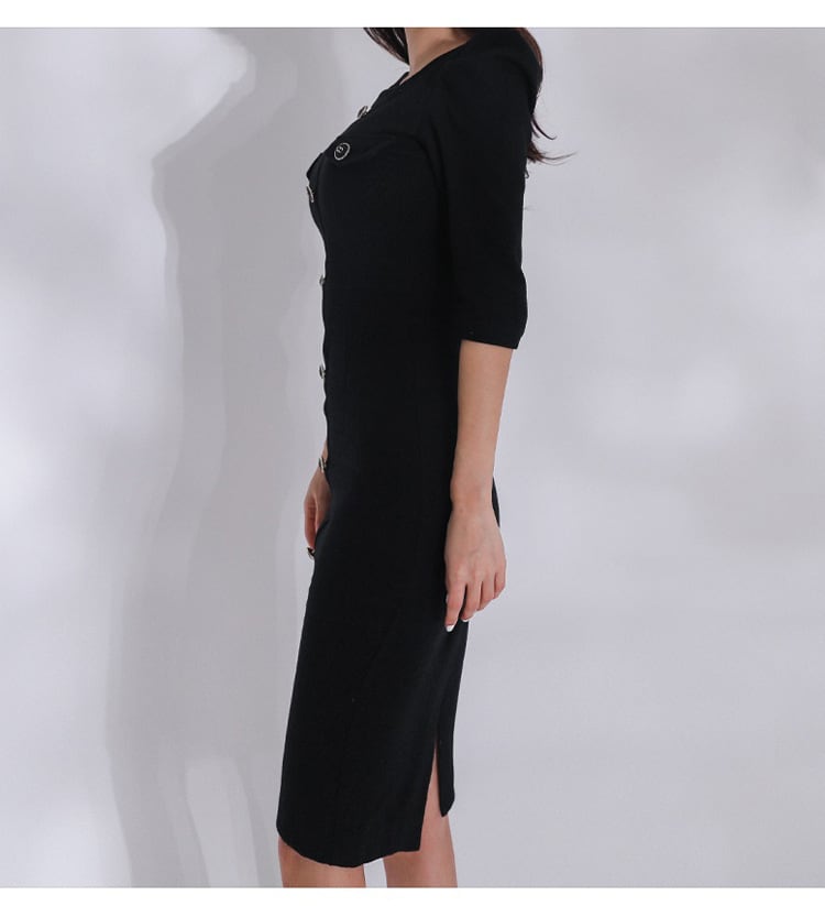 【dress】ボタンデザインデートワンピース　M26523