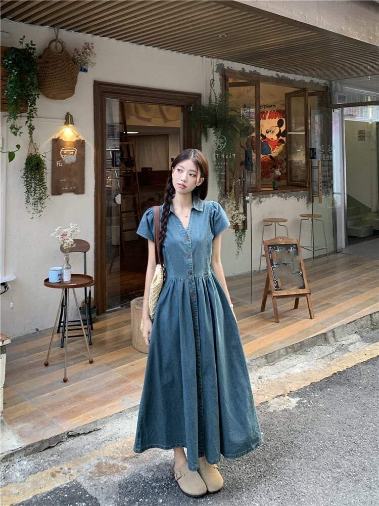 【dress】デニムワンピース　M24032