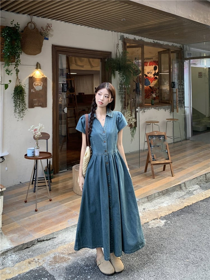 【dress】デニムワンピース　M24032