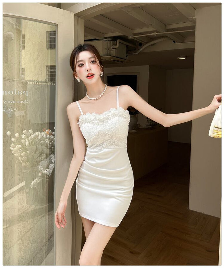 【dress】レース切り替えキャミワンピース　M29991