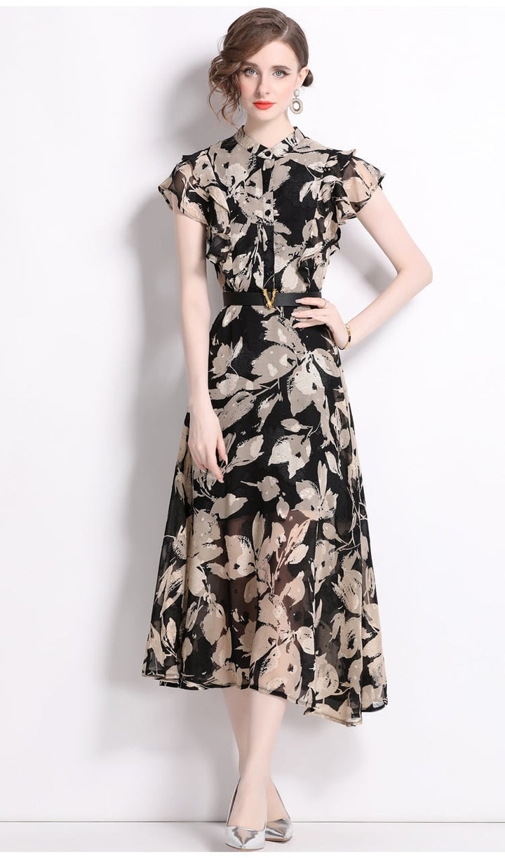 【dress】プリントワンピース　M25063