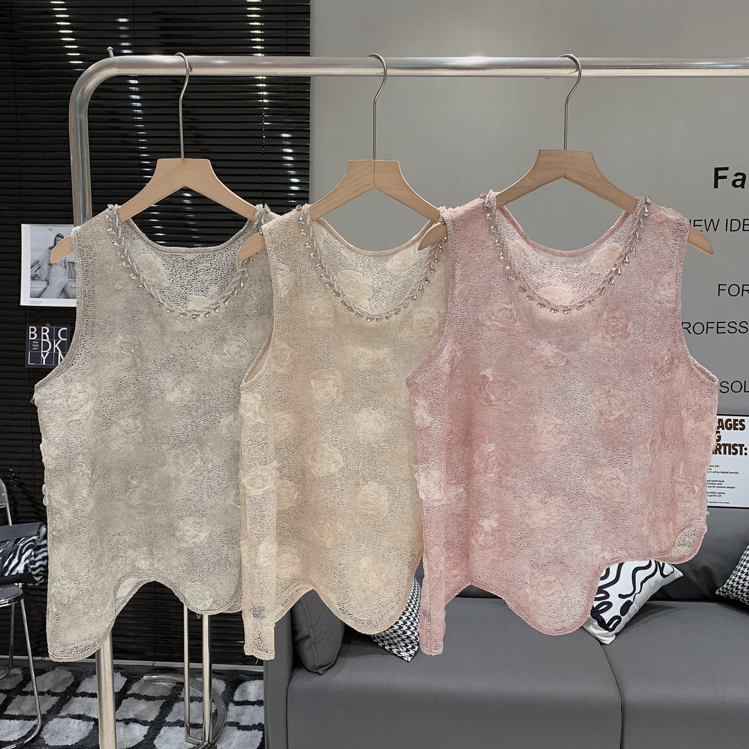 【tops】立体フラワートップス　M25025