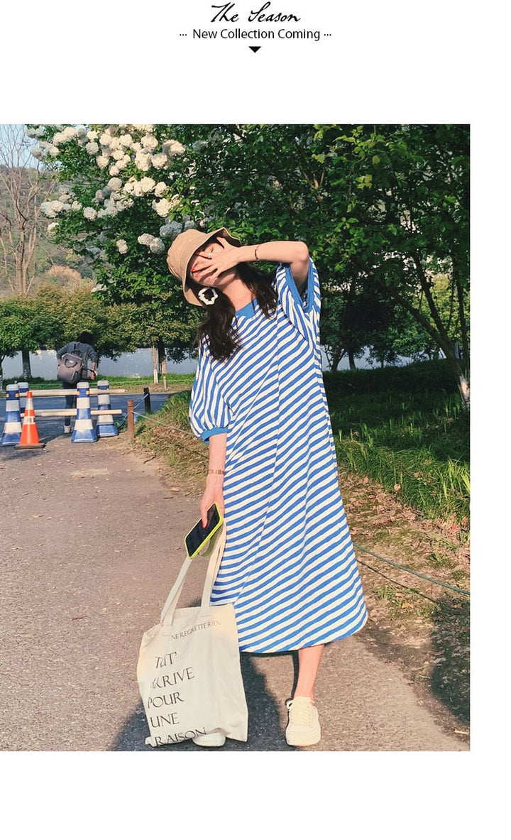 【dress】ボーダー柄ワンピース　M23930