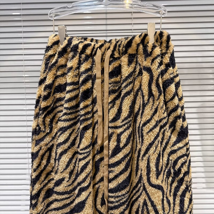 【bottoms】ヒョウ柄ワイドパンツ Q7743