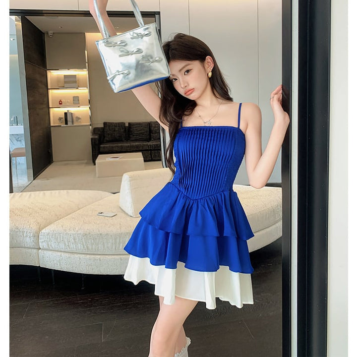 【dress】キャミ切り替えワンピース　M23899