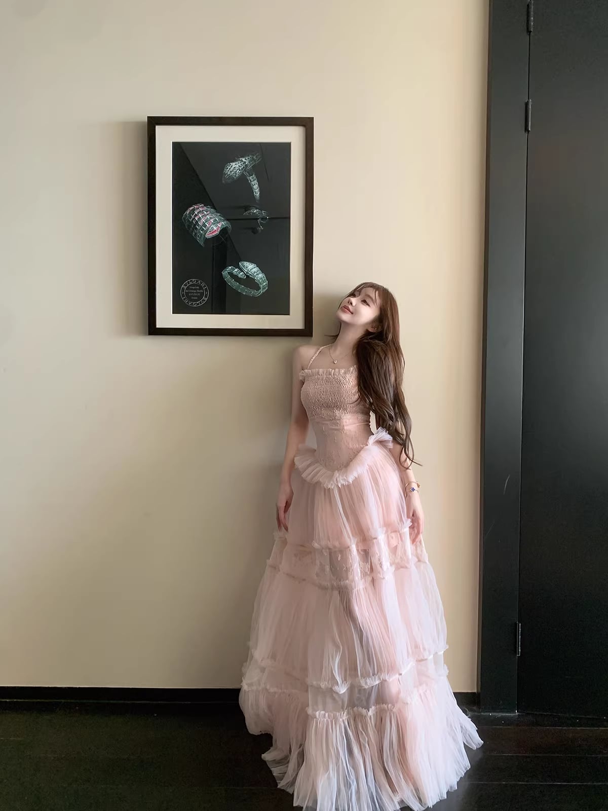 dress】チュールレースロングワンピース Q7971 – NANASTYLE