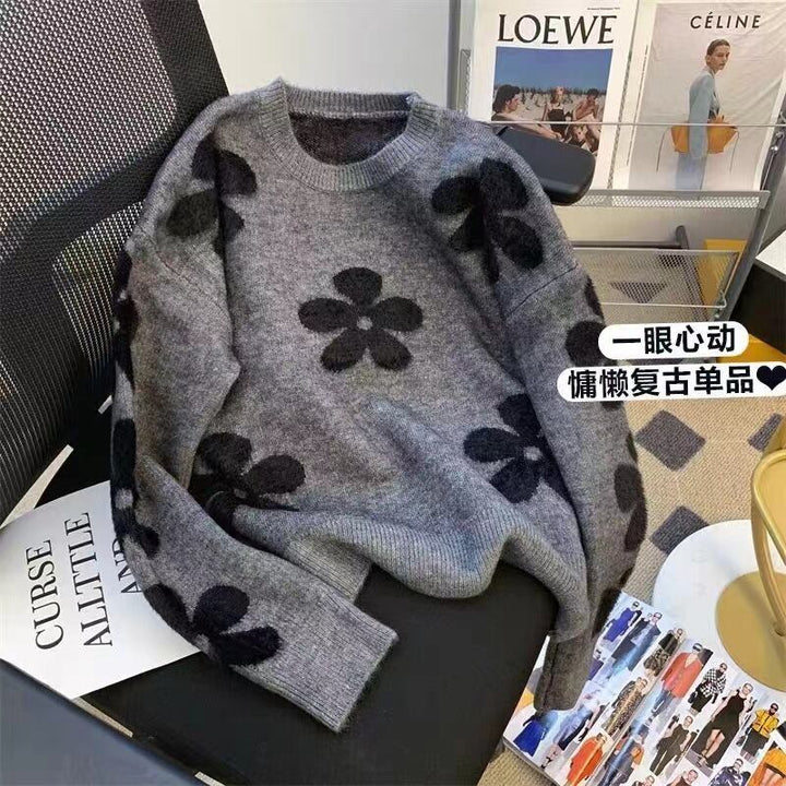 【tops】クルーネックニットセーター　M19130