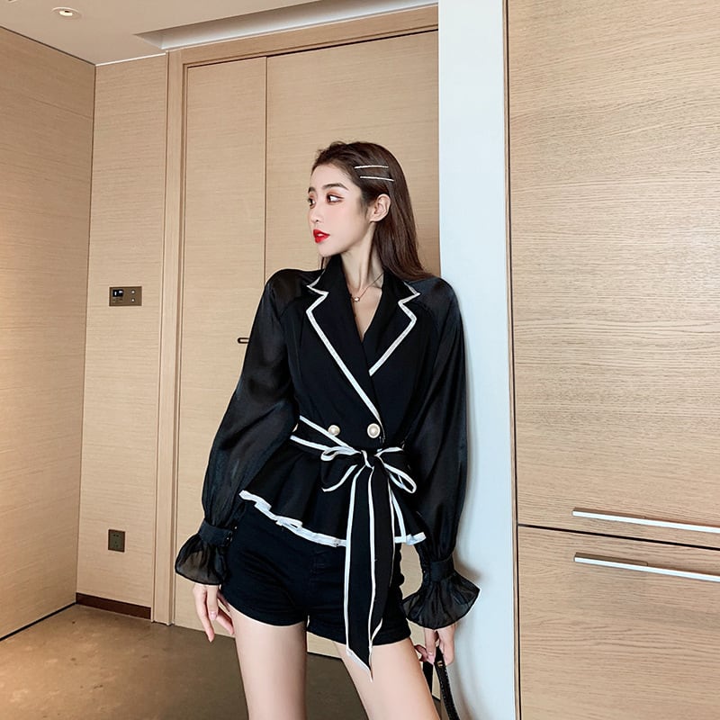 【tops】女性力を高める～ファッションシャツトップス　M17671