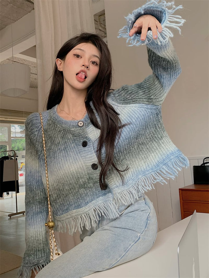 【outer】韓国系カジュアルカーディガン着心地良い　M17618