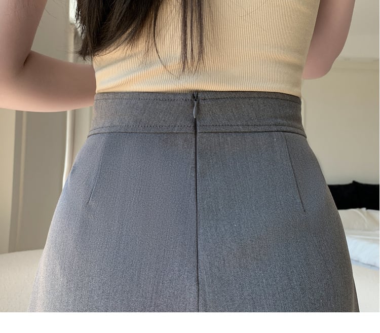【bottoms】ハイウエストキュロットパンツ　M29035