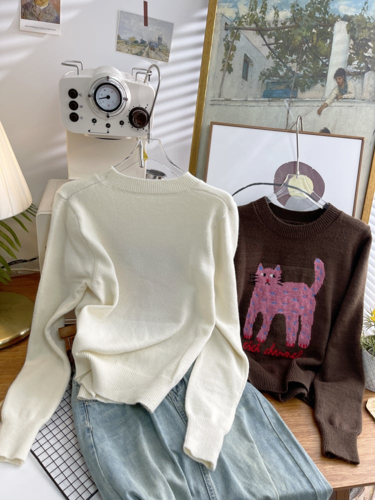 【tops】ニットセーター　M25652