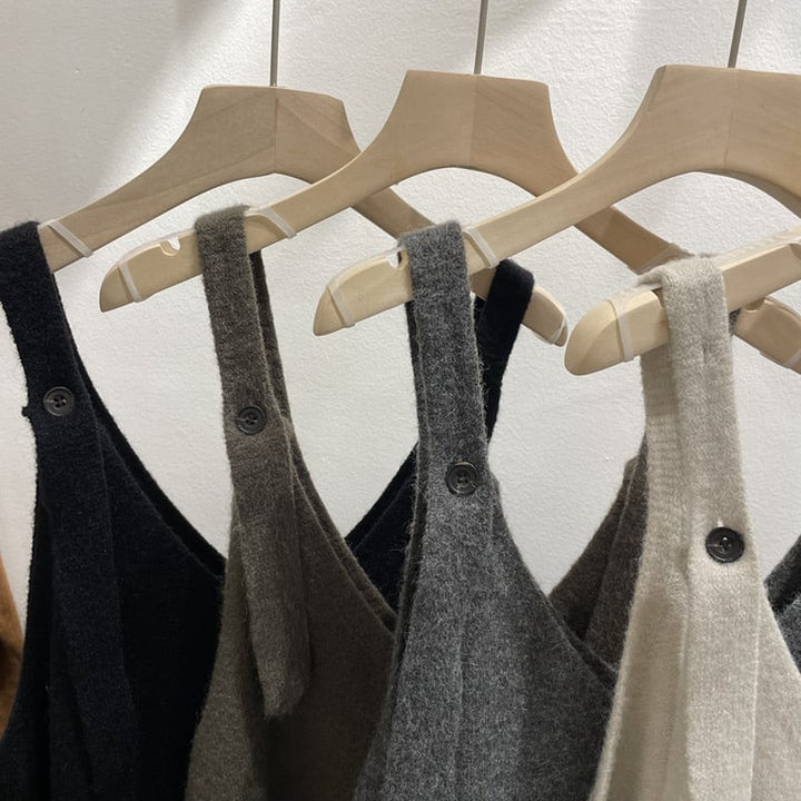 【dress】ボタンデザインベストワンピース　N2711