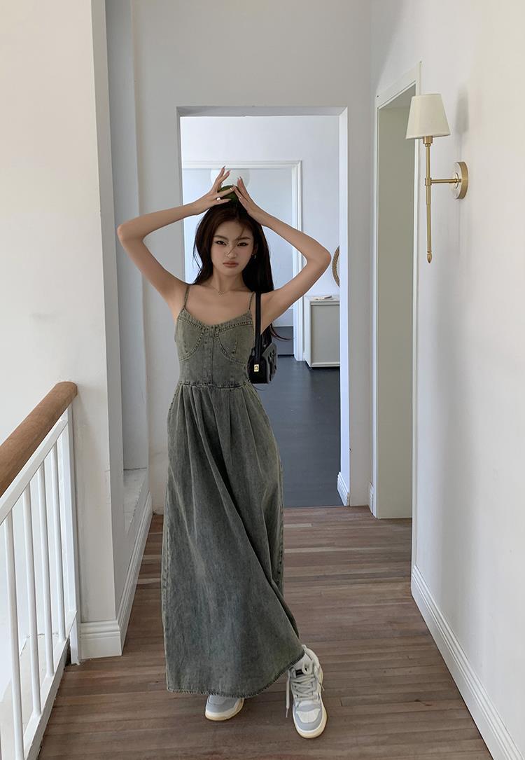 【dress】デニムキャミワンピース　M24871
