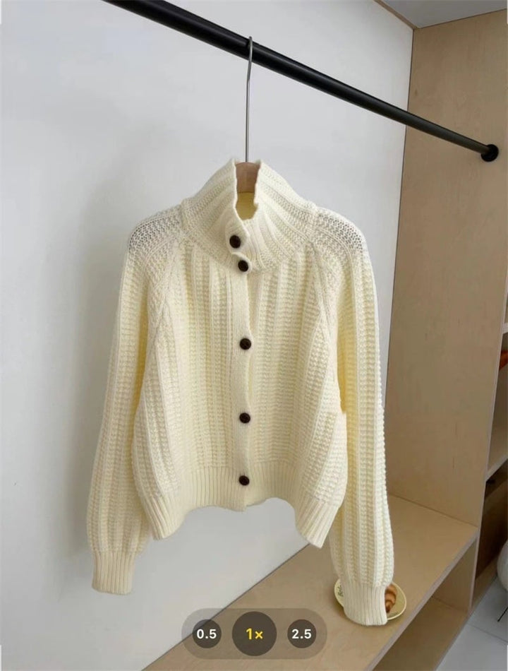 【outer】無地ニットカーデ　M26443