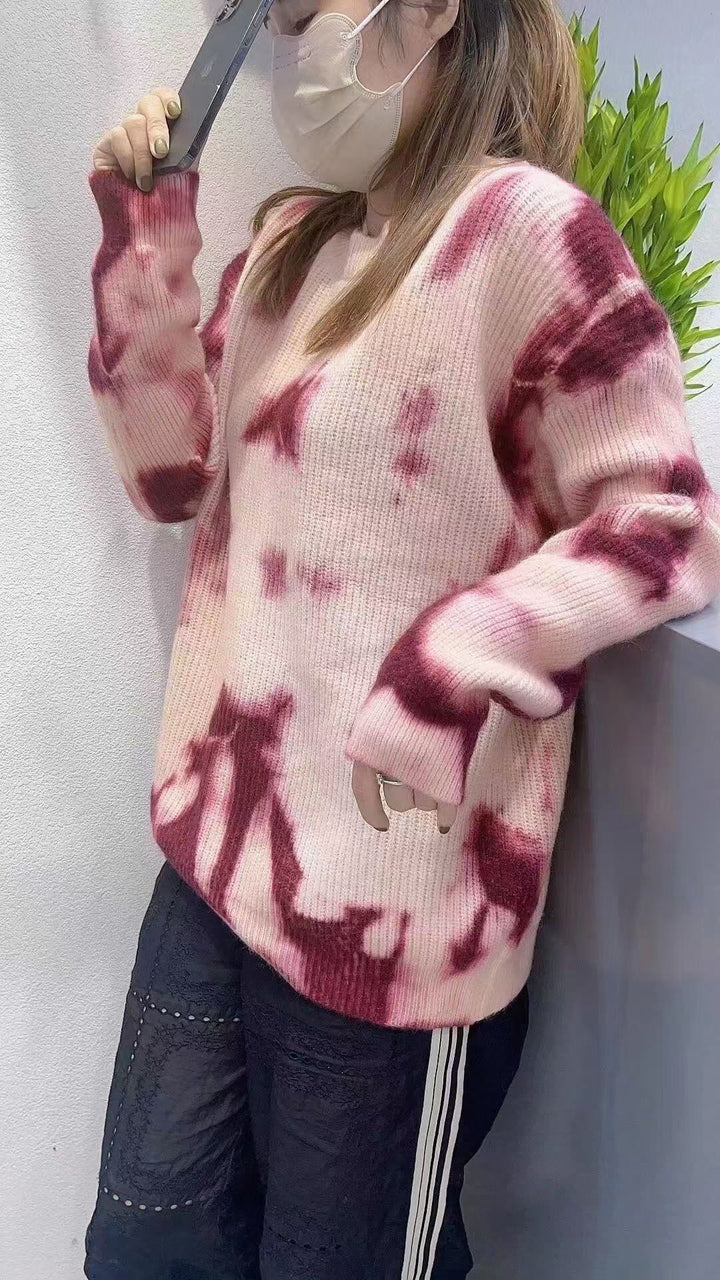 【tops】クルーネックニットセーター　M18506