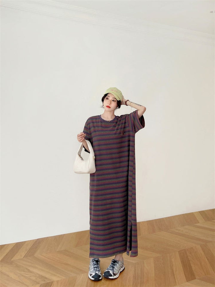 【dress】ストライプ柄ワンピース　M24933