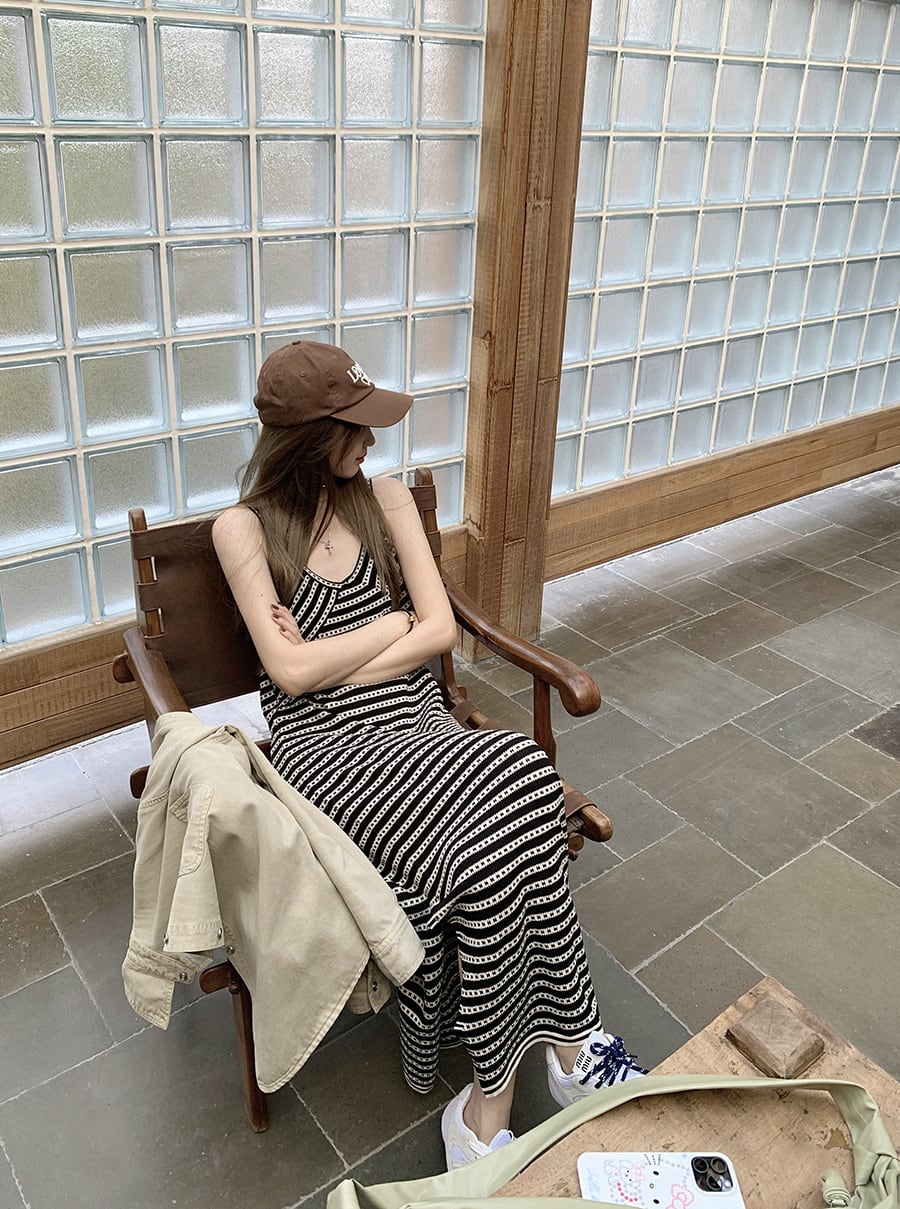 【set】シャツトップス×キャミワンピース　M25129