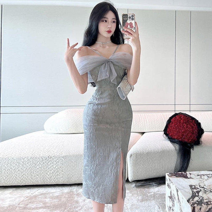 【dress】高級感 chicエレガントデートワンピースオシャレ　M17063