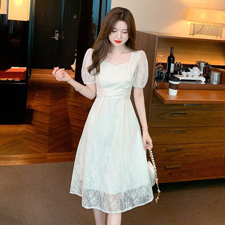 【dress】知的で品の良い♡エレガントデートワンピース　M17295