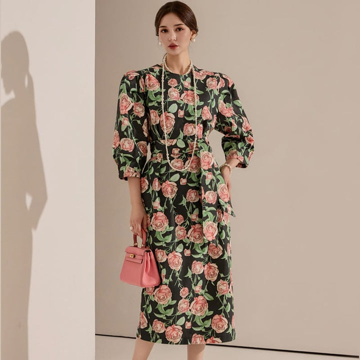 【dress】花柄ワンピース　M24881