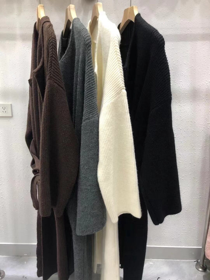 【outer】ロング丈ニットカーデ　M27146