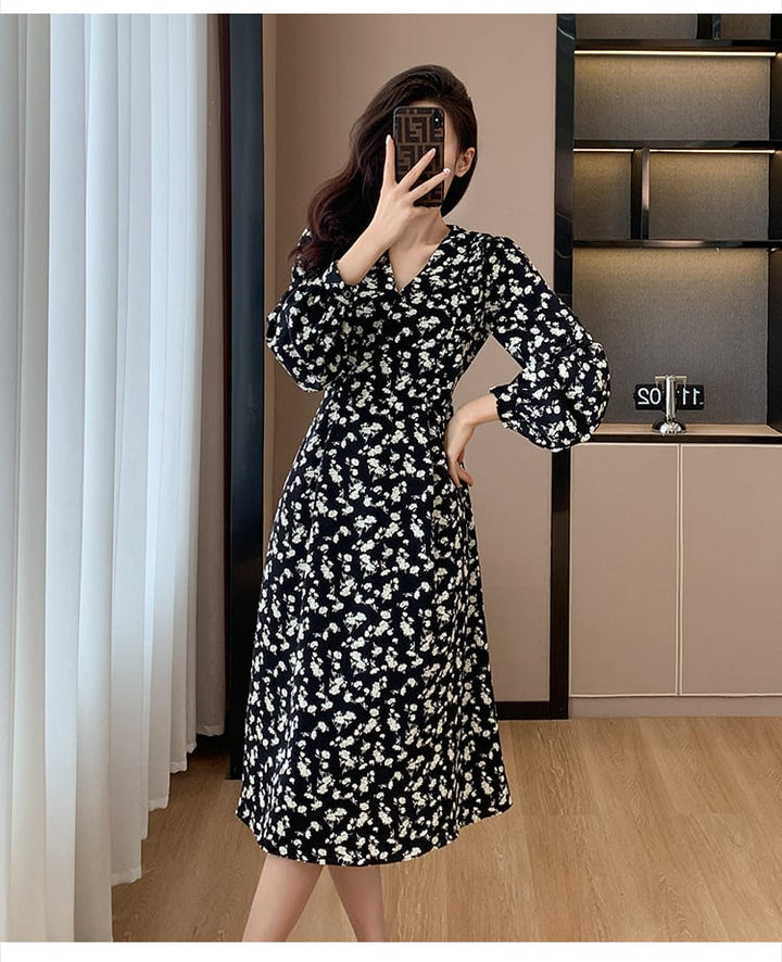 【dress】今季マストバイスウィート花柄ワンピース　M17301