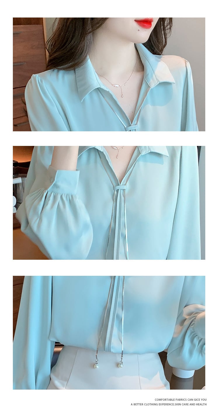 【tops】早い者勝ちOL、通勤シャツトップスゆったり　M17060