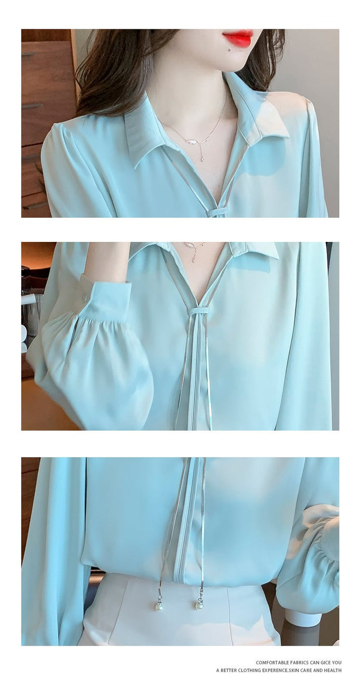 【tops】早い者勝ちOL、通勤シャツトップスゆったり　M17060