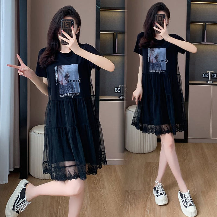 【dress】人気を独占中 切り替えカジュアルワンピース　M16957