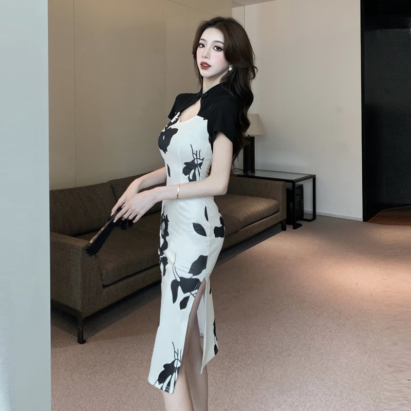 【dress】高級感 chicエレガントデートワンピースオシャレ　M16797
