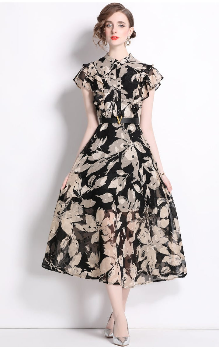【dress】プリントワンピース　M25063