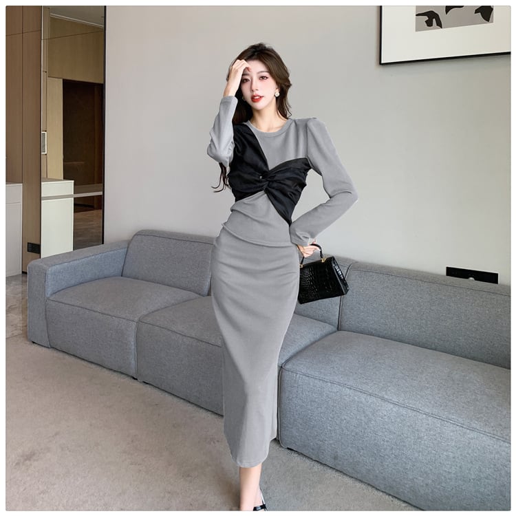 【dress】リボン付きデートワンピース　M18186