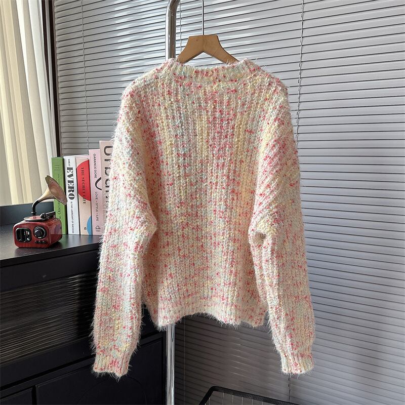 【tops】クルーネックニットセーター　M19065