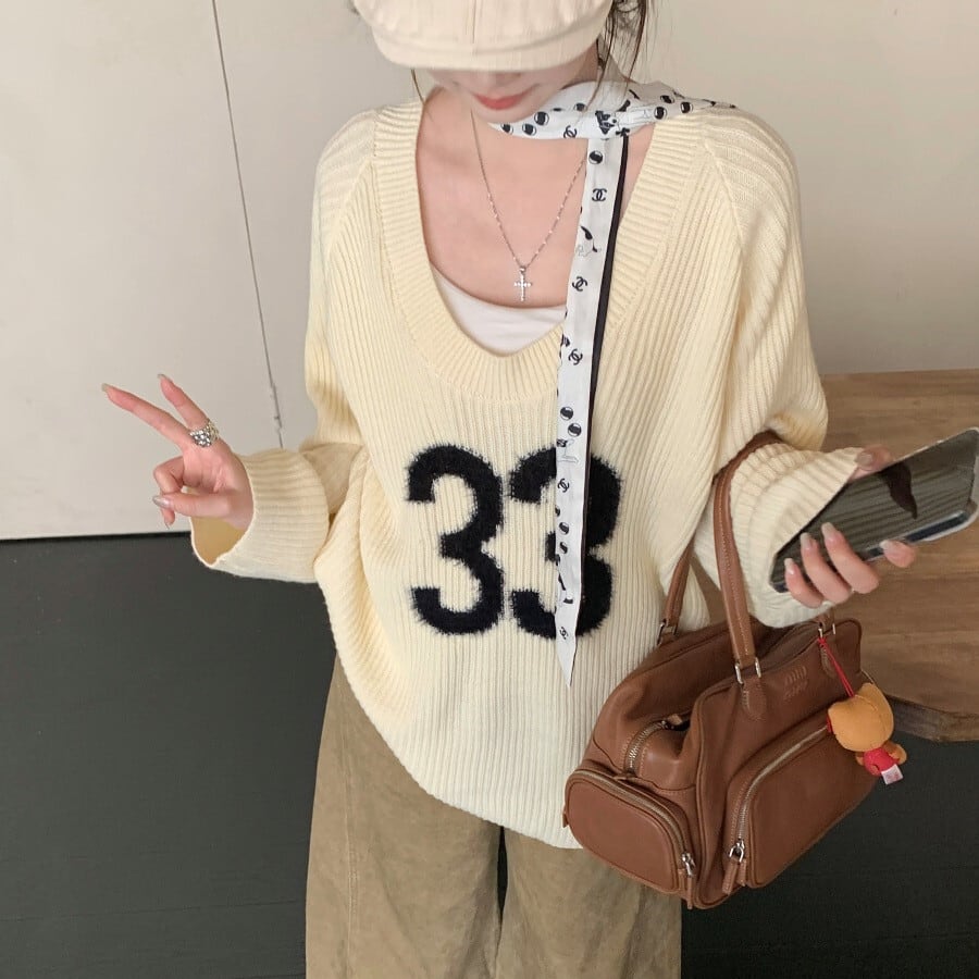 【tops】ニットセーター　M26903