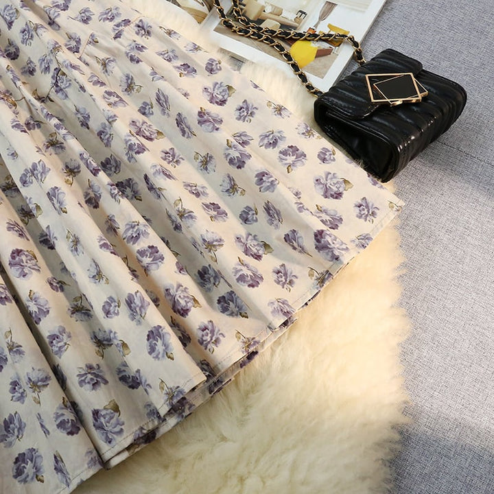【bottoms】プリントスカート　M23939
